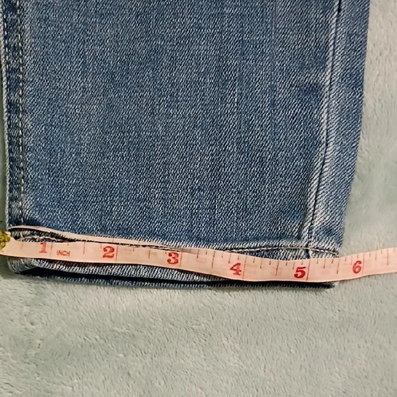 Pinkblush Light Blue Distressed Skinny Jeans Maternity Size 30 - Picture 6 of 10